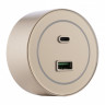 Трековая система розеток Arte Milano 399732TS/USB-Type-C Gold