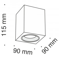 Накладной светильник Maytoni Technical C013CL-01W