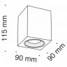 Накладной светильник Maytoni Technical C013CL-01W