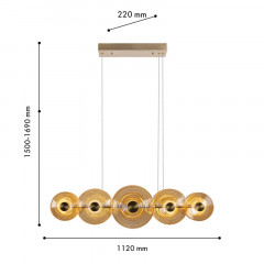 Подвесная люстра Favourite 4571-10P