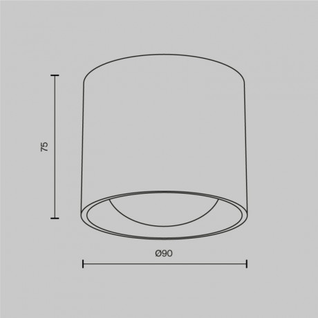 Влагозащищенный светильник Maytoni Technical C217CL-15W4K-W