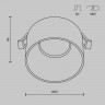 Встраиваемый светильник Maytoni Technical DL047-01W
