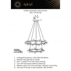 Подвесная люстра APLOYT APL.774.03.135
