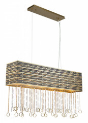 Подвесная люстра Lucia Tucci PERSO 4930.6 gold&amp;black