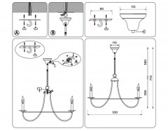 Подвесная люстра Ambrella Light TR9615