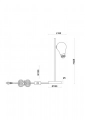 Настольная лампа Freya FR5372TL-01BS
