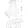 Подвесная люстра Maytoni MOD058PL-L100BS4K