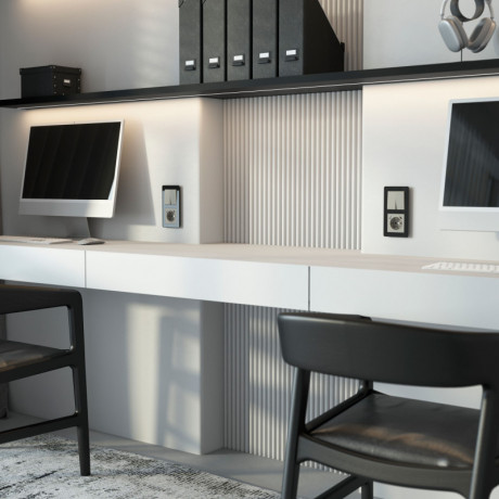 Розетка Werkel W1271704 дымчатый