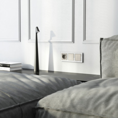 Розетка Werkel W1271704 дымчатый