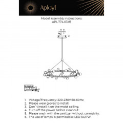 Подвесная люстра APLOYT APL.774.03.81