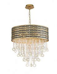 Подвесная люстра Lucia Tucci PERSO 4931.6 GOLD&amp;BLACK