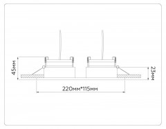 Встраиваемый светильник Ambrella Light TN51920