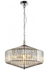 Подвесная люстра Crystal Lux FIESTA SP5 CHROME/TRANSPARENTE