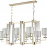 Подвесная люстра Crystal Lux NICOLAS SP8 L1000 GOLD/WHITE