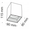 Накладной светильник Maytoni Technical C015CL-01B