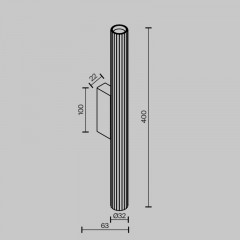 Бра Maytoni Technical C082WL-12W2.7K-B