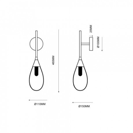 Бра Vele Luce VL5864W01