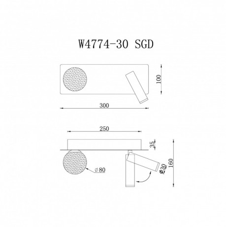 Бра iLedex W4774-30 SGD