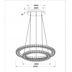 Подвесная люстра ARTE Lamp A6717SP-2CC