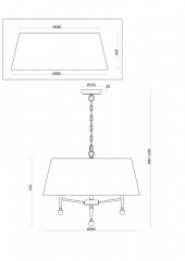 Подвесная люстра Freya FR2190PL-05N1