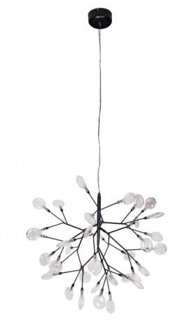 Подвесная люстра Crystal Lux EVITA SP36 BLACK/TRANSPARENT