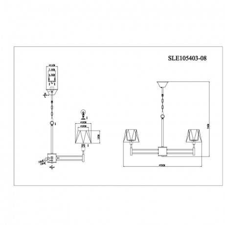 Подвесная люстра Evoluce SLE105403-08