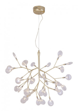Подвесная люстра Crystal Lux EVITA SP36 GOLD/TRANSPARENT