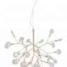 Подвесная люстра Crystal Lux EVITA SP36 GOLD/TRANSPARENT