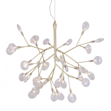 Подвесная люстра Crystal Lux EVITA SP36 GOLD/TRANSPARENT