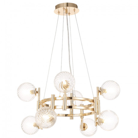 Подвесная люстра Crystal Lux LUXURY SP8 GOLD