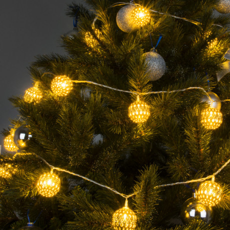 Светодиодная нить Eurosvet 400-003 золото/теплый белый с эффектом мерцания 2,