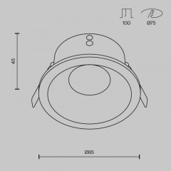Влагозащищенный светильник Maytoni Technical DL032-2-01W