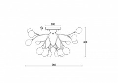 Накладная люстра Freya FR5049CL-27B