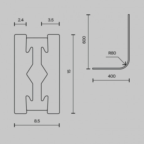 Коннектор Maytoni Technical TRX154-RC80-BS
