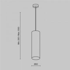 Подвесной светильник Maytoni Technical P075PL-01W