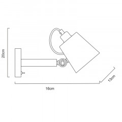 Бра ARTE Lamp A7141AP-1WH