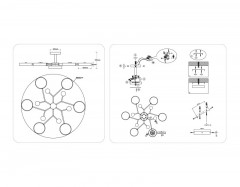 Люстра на штанге Ambrella Light FL4866