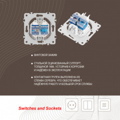 Розетка Arte Milano 202.44-1.white