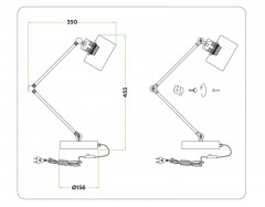 Настольная лампа Ambrella Light TR8152