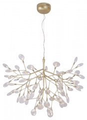 Подвесная люстра Crystal Lux EVITA SP63 GOLD/TRANSPARENT