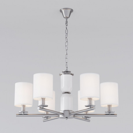 Подвесная люстра Eurosvet 60146/6 никель