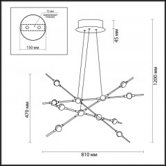 Подвесной светильник Odeon Light 3906/48L