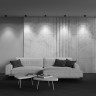 Накладной светильник Maytoni Technical C065CL-8W2.7K-SQ-B