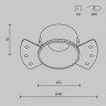 Встраиваемый светильник Maytoni Technical DL051-01-GU10-RD-WS