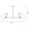 Люстра на штанге ARTE Lamp A7141PL-5WH