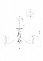 Подвесная люстра Freya FR2001PL-07G