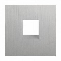 Клавиша/Накладка Werkel WL09-RJ-11-CP серебряный рифленый