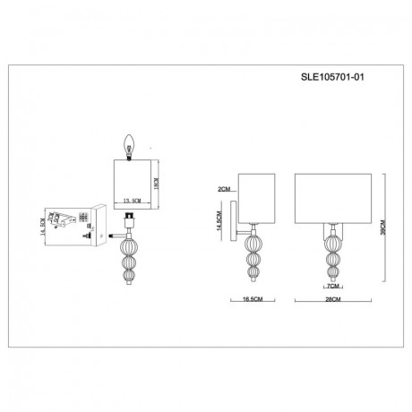 Бра Evoluce SLE105701-01