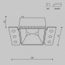 Встраиваемый светильник Maytoni Technical DL051-01-GU10-SQ-W