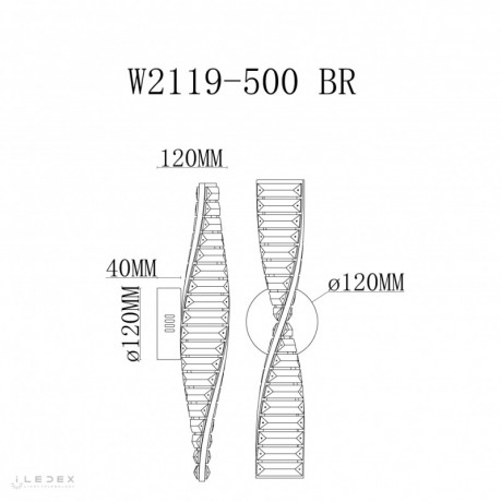 Бра iLedex W2119-500 BR